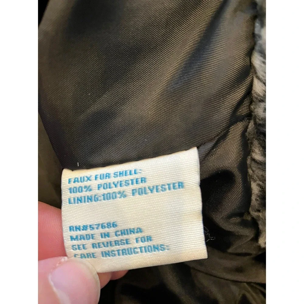 C&C California Oversized Full Zip Teddy Sherpa Fleece Large Pockets Large NWOT - Picture 6 of 7